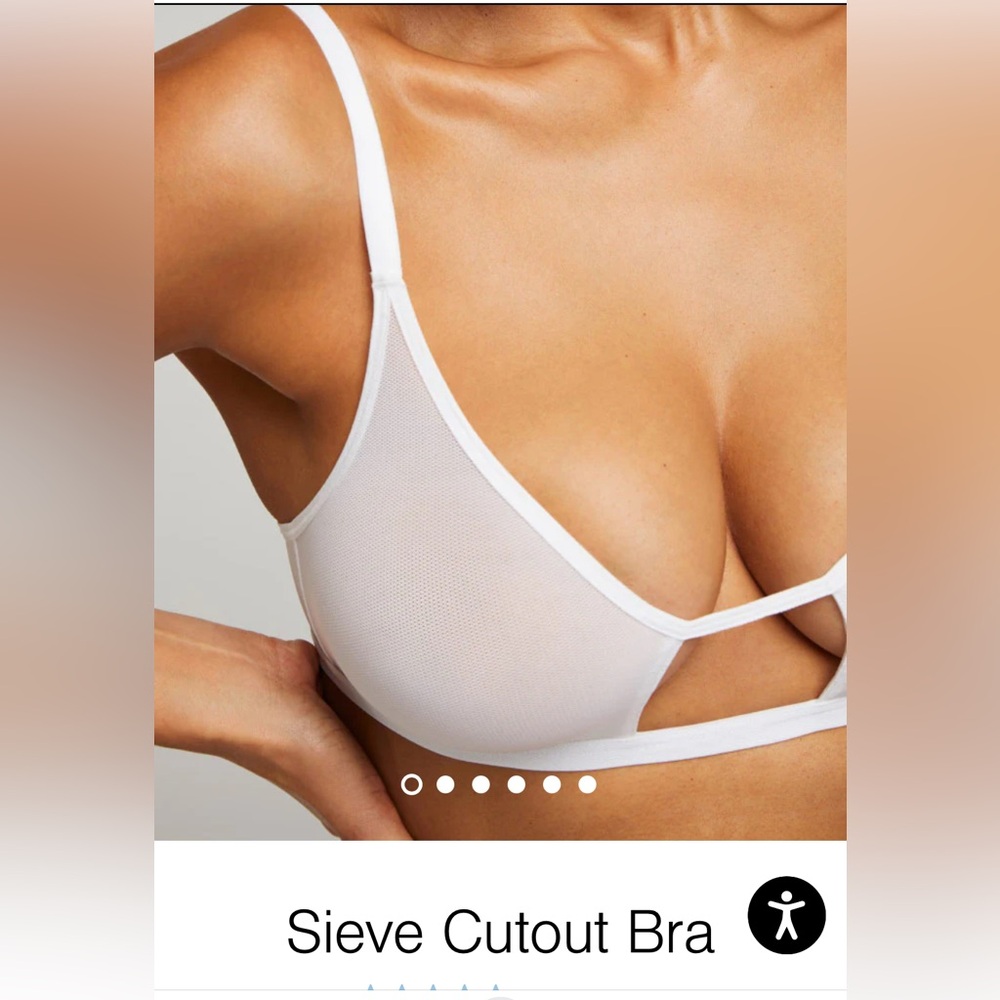 Negative Underwear. Sieve cutout bra.